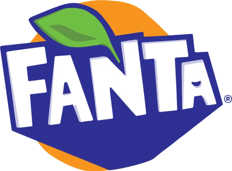 Fanta Logo mit transparentem Hintergrund.