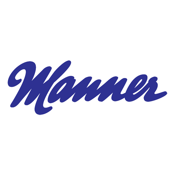 Manner Logo mit transparentem Hintergrund.